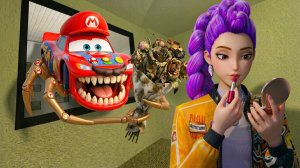 Марио МакКуин ест машину и хочет добавить Руми в друзья в Garry's Mod