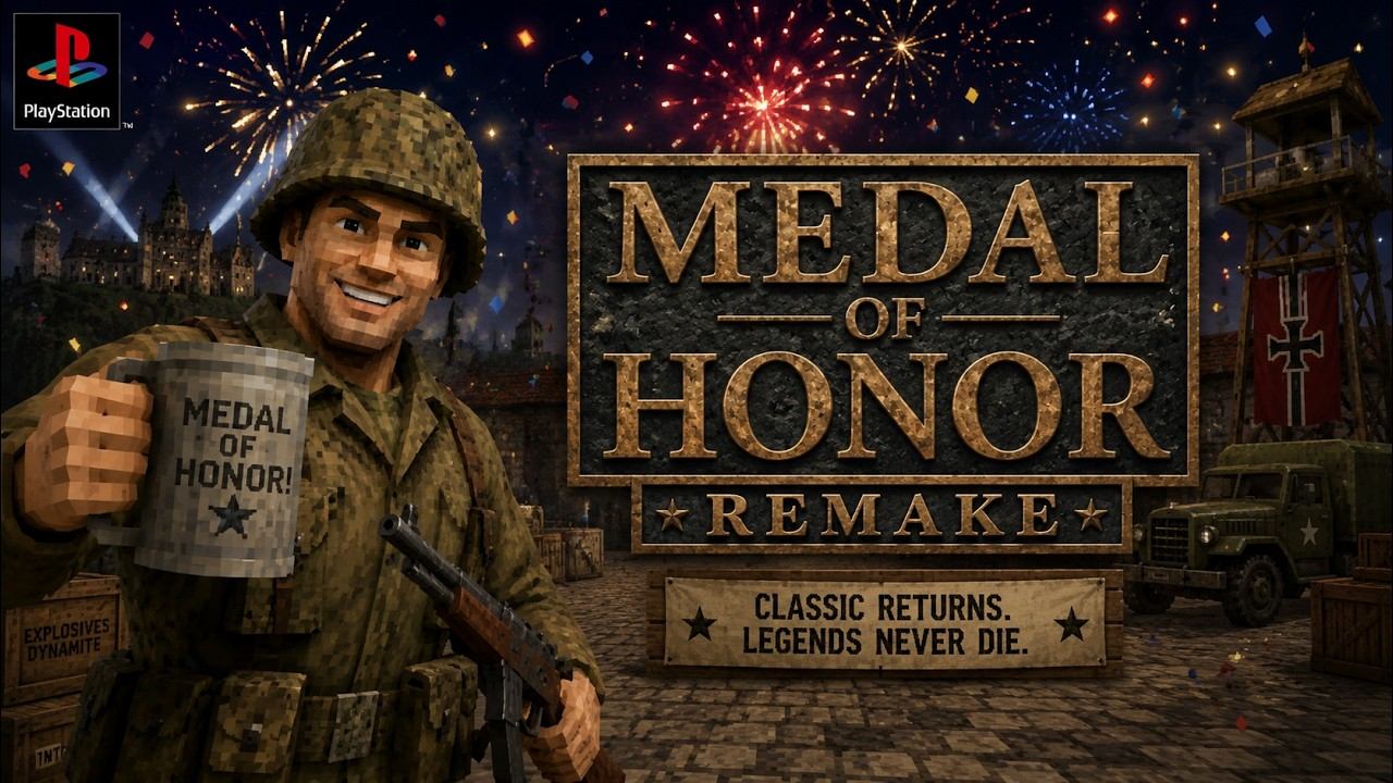 ПРАЗДНИЧНЫЙ СТРИМ | Medal Of Honor Remake | PS1 Classic