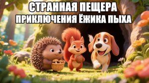 Странная пещера. Ёжик Пых и Рыжуля, спасают Барбоса. Сказка для Детей.
