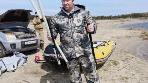 Обзор лодки PolarBird 385М и тест-драйв на воде.