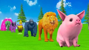 ЭПИЧНАЯ БИТВА ГИГАНТОВ: Слон vs Горилла vs Буйвол vs Бегемот vs Тигр на Горке...