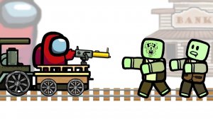 Амонгус УБИВАЕТ персонажей Dead Rails в Roblox