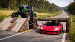 «Машины против ловушки с бревном» в BeamNG Drive!