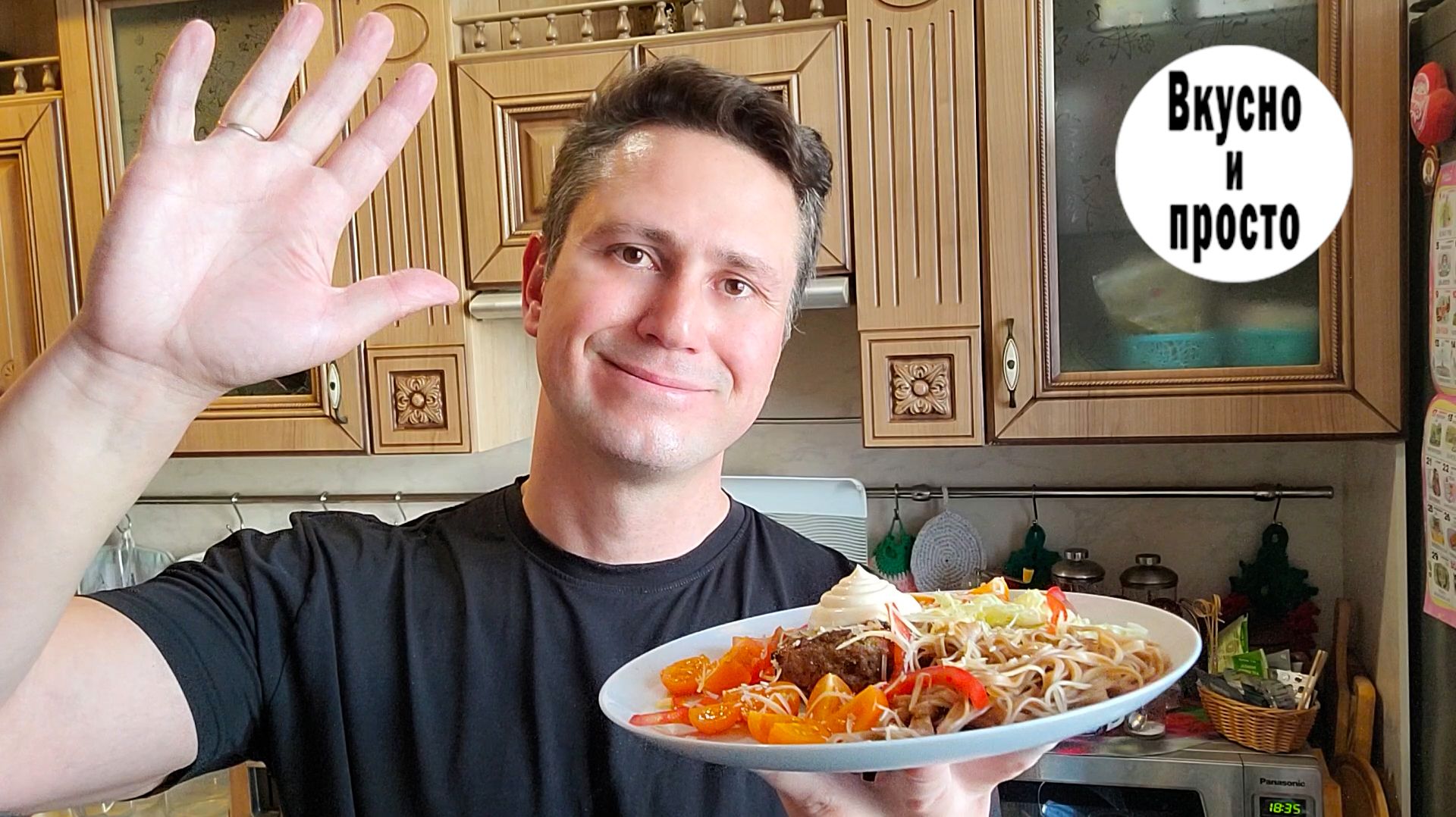 Домашние котлеты с пшеничной лапшой Удон. Быстро, вкусно и по-домашнему