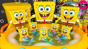 Играем в игрушки из мультика Спанч Боб и Микки Мауса. Мультфильм для детей. ASMR АСМР
