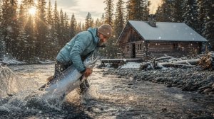 Рыбалка в тайге Сибири. Жили 11 дней Ловля Крупных Хариусов и Ленка Красивейшие Пейзажи Тайги Костры
