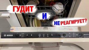 Посудомойка BOSCH гудит и не реагирует? Нашёл причину! Вода в поддоне.