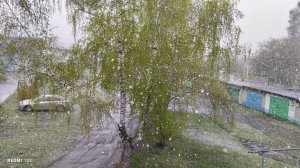 И опять у нас шёл красивый снег