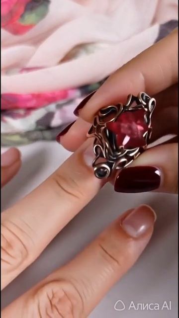 #shorts Перстни кольца из натуральных камней и медной проволоки. Мастер-класс на канале