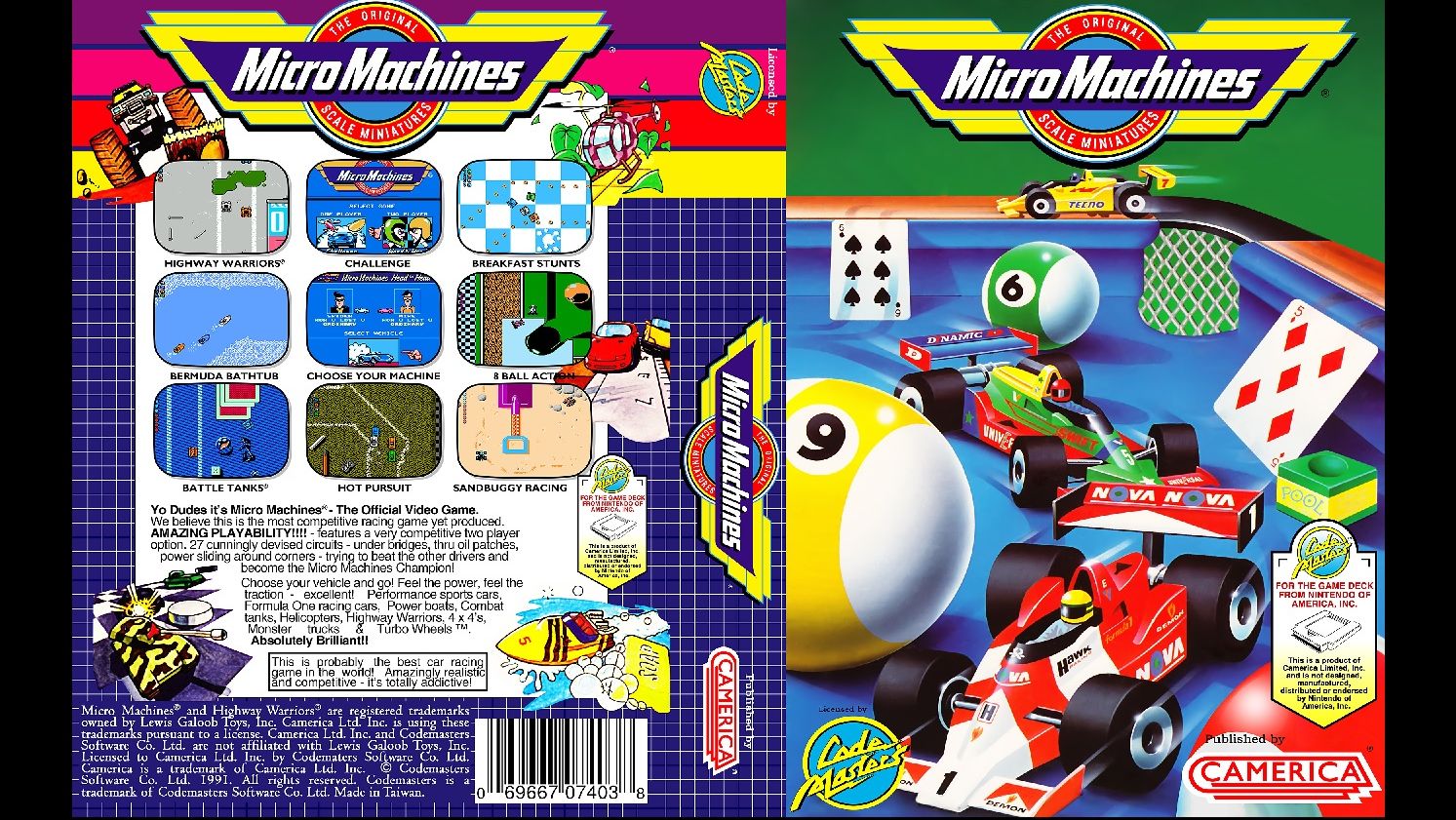 MICRO MACHINES. CODEMASTERS. 1991. NES смотреть онлайн