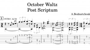 October Waltz Post Scriptum_Partition