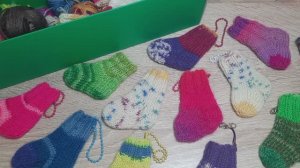 🧦Как связать мини-носок. Для чего он нужен?⁉ и ссылки на полезные мелочи🧶 для вязания