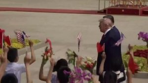 Трамп впечатлился китайскими детьми с церемонии его встречи в Пекине.