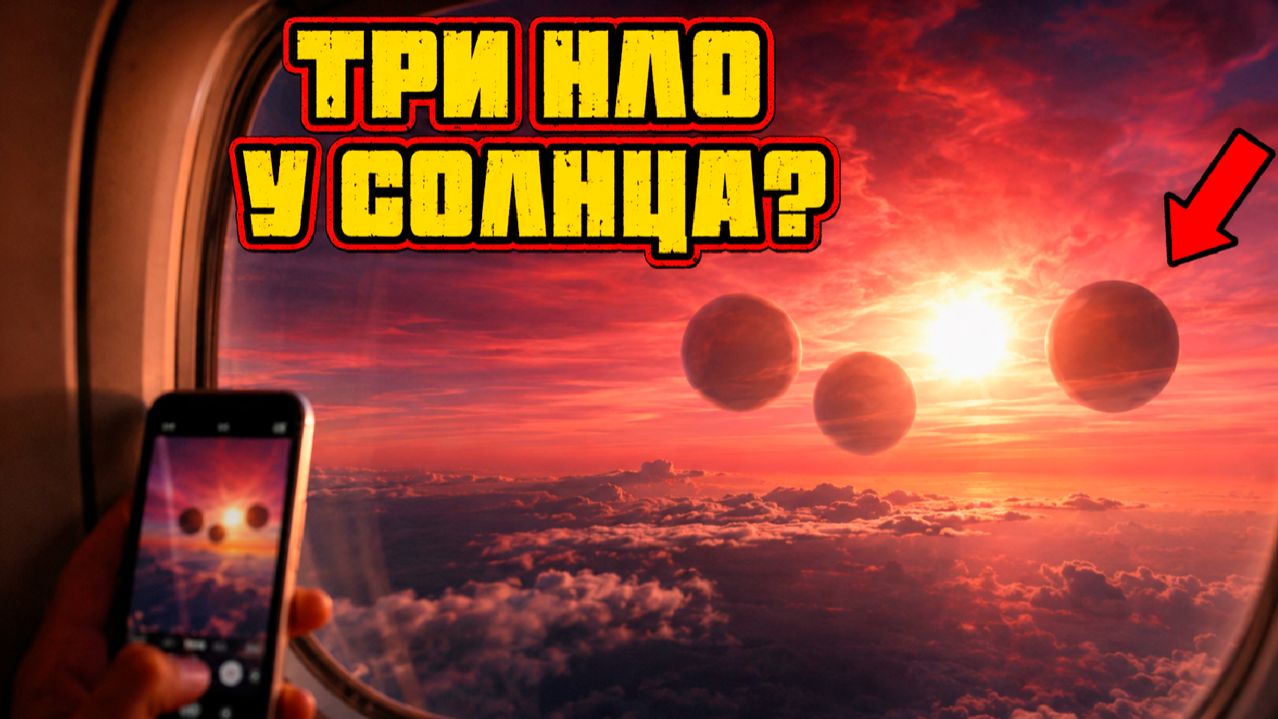 Пассажир самолёта снял у Солнца три гигантских НЛО похожих на планеты смотреть онлайн