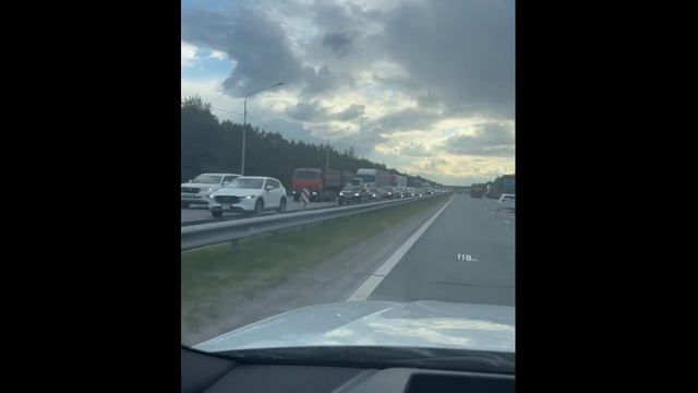 Пробка на Правобережном тракте