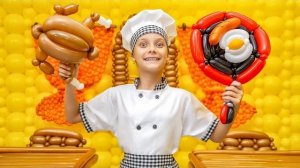 Приключение в надувном ресторане: Игрушечная кухня с шариками и правила безопасности