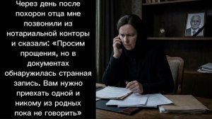 истории из жизни | через день после похорон отца мне позвонили
