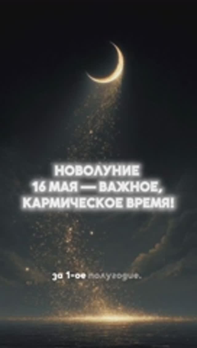 16 МАЯ -КАРМИЧЕСКОЕ НОВОЛУНИЕ!