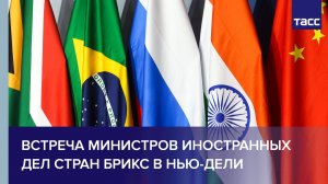 Встреча министров иностранных дел стран БРИКС в Нью-Дели
