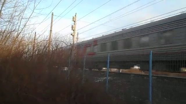 ЧС4т-430 с пассажирским поездом, ноябрь 2020 года смотреть онлайн