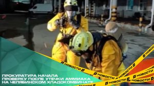 Прокуратура начала проверку после утечки аммиака на челябинском хладокомбинате