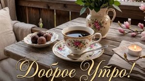 С добрым весенним утром. Красивая музыкальная открытка.