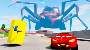 ГИГАНТСКИЙ ЧЕРНЫЙ МАКВИН С ГИГАНТСКИМИ ПАУЧЬИМИ НОГАМИ VS ТАЧКА ЖЕЛЕЗНОГО ЧЕЛОВЕКА! МАКВИН ПЫТАЕТСЯ