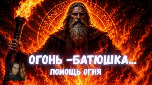 ОГОНЬ БАТЮШКА...ПОМОЩЬ ОГНЯ...