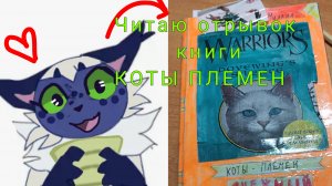 читаю отрывок из книги моей сестры коты племён отрывок называется смерть щербинки
