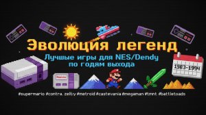 Топ лучших игр для Денди (NES) в хронологическом порядке выхода
