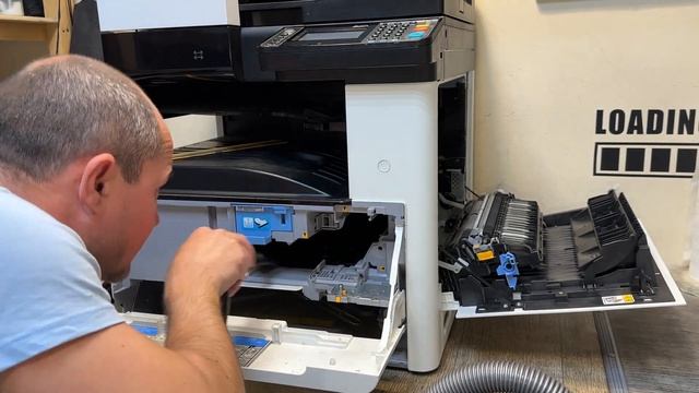 KYOCERA M4125 / M4132 Замятие бумаги. Ролики. Обслуживание МФУ, профилактика