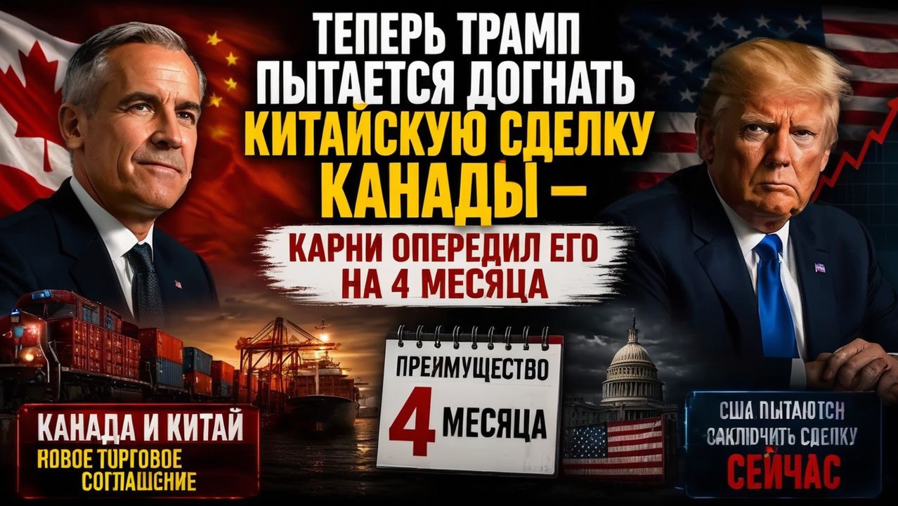 Теперь Трамп гонится за сделкой Канады с Китаем  Карни опередил его на 4 месяца