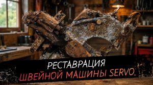 Реставрация старой ржавой промышленной швейной машины