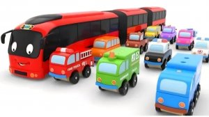 МУЛЬТИК ДЛЯ ДЕТЕЙ ПРО МАШИНКИ 🚑🚒🚓ИЗУЧАЕМ МАШИНКИ И ГРУЗИМ В ОГРОМНЫЙ АВТОБУС. МУЛЬТФИЛЬМЫ.
