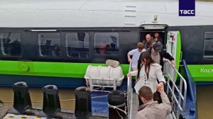 В Сухумский порт прибыл первый рейс «Кометы» из Сочи,