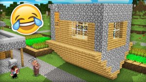 Я ЗАТРОЛЛИЛ ЖИТЕЛЯ ПЕРЕВЁРНУТЫМ ДОМОМ В МАЙНКРАФТ | Компот Minecraft