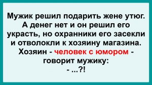 Мужик решил подарить жене утюг... Смешные, Остренькие, Жизненные Анекдоты! Юмор! Смех! Позитив!