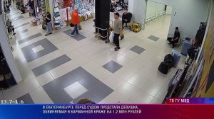 В Екатеринбурге перед судом предстала девушка, обвиняемая в карманной краже на 1,2 млн руб.