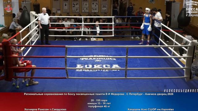 155 пф 46 кг Холияров Рамазан п.Свердлова Хайдаров Азиз СШОР им.Королёва