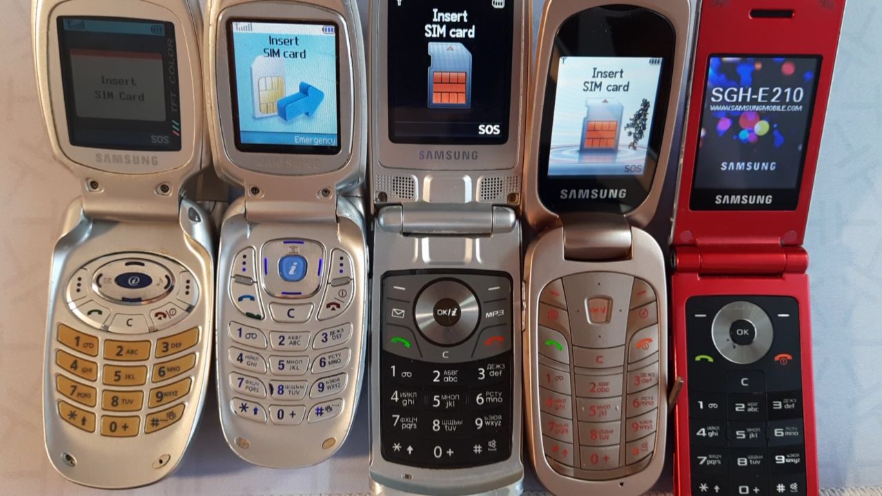 Моя коллекция телефонов-раскладушек Samsung