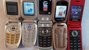 Моя коллекция телефонов-раскладушек Samsung