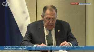 🔴#ПрямойЭфир: Выступление и ответы на вопросы СМИ С.В.Лаврова по итогам визита в Индию и СМИД БРИКС