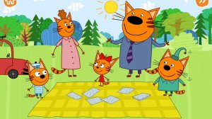 Три кота. Найти пару. Развивающая игра.