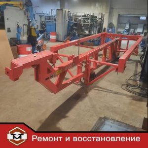 Ремонт рамы сеялки Guttler.