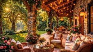 Красивая Джаз Музыка в Уютном Доме у Реки 🌸☕ Музыка для Души и Спокойного Вечера