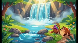Мультик — Гонка у водопада