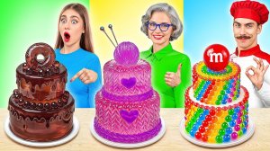 Кулинарный Челлендж# Я против Бабушки # Потрясающие Челленджи с Едой
