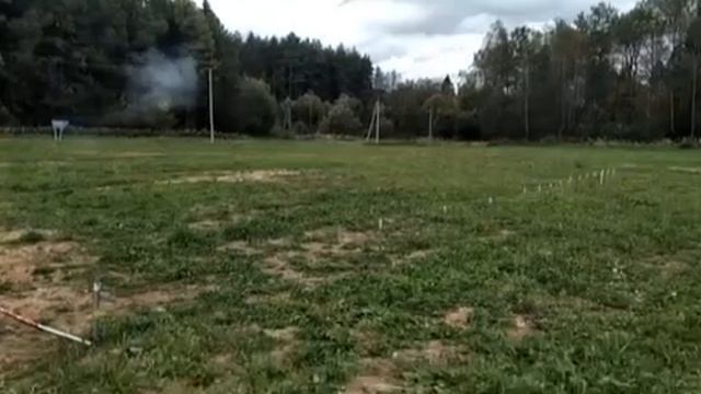 Полевые испытания пистолета сеткомета 