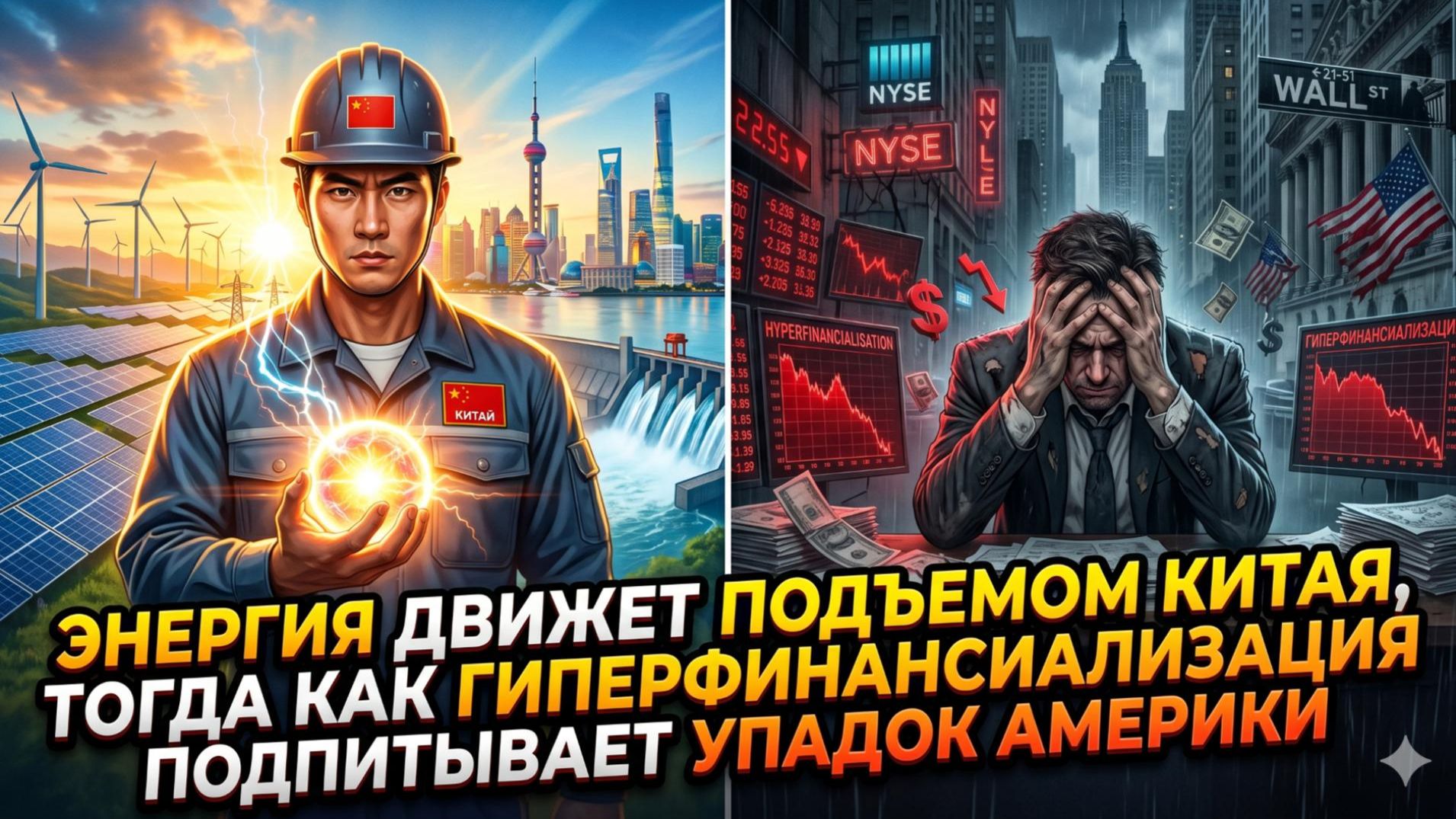⚡Варвик Пауэл | Китай растёт на энергии, США сжирает финансы. Кто победит в гонке?