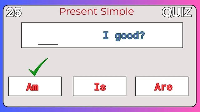 Am, Is, Are Quiz – Test Your English _ Verb to Be Practice for Beginners_720p